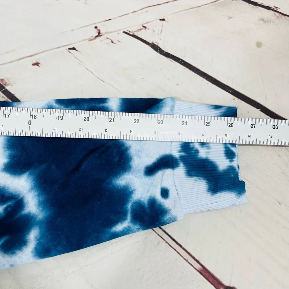 True Religion Sweatshirt Men's Size XL Blue‎ Tie Dye Buddha Crewneck